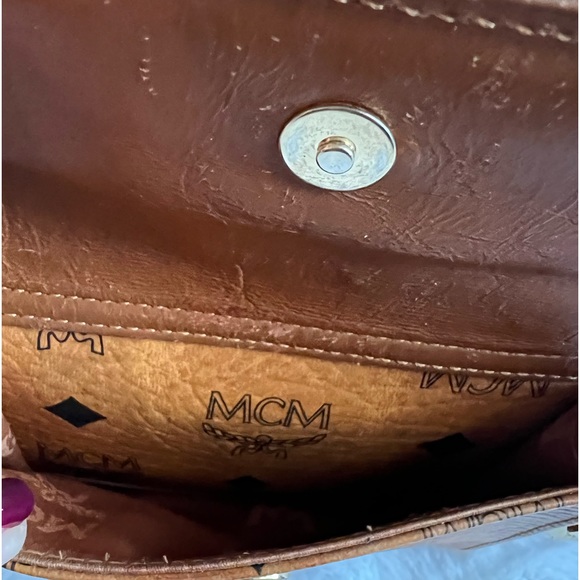🚫SOLD🚫 Authentic MCM Boston Cognac Satchel - Picture 11 of 13